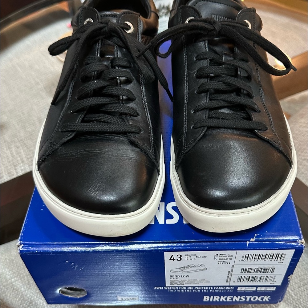 Birkenstock Men's Bend Low Sneakers Black, Size 43, regular width